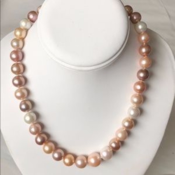 Honora Private Reserve Ming Pearl Strand-19 Inches - Hand Knotted (11.4-14.4mm) - Picture 6 of 11